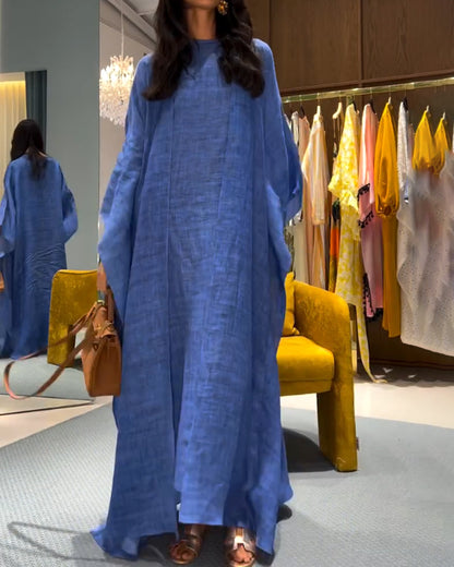 Kristen | katoen linnen jurk met avond vest