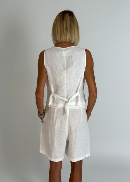 Tensione in - Bermuda in lino