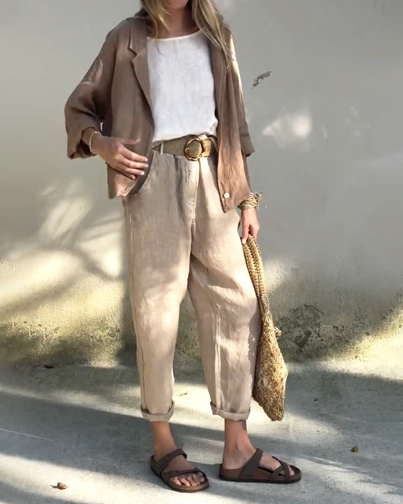 Leonie | 3-delige linnen set