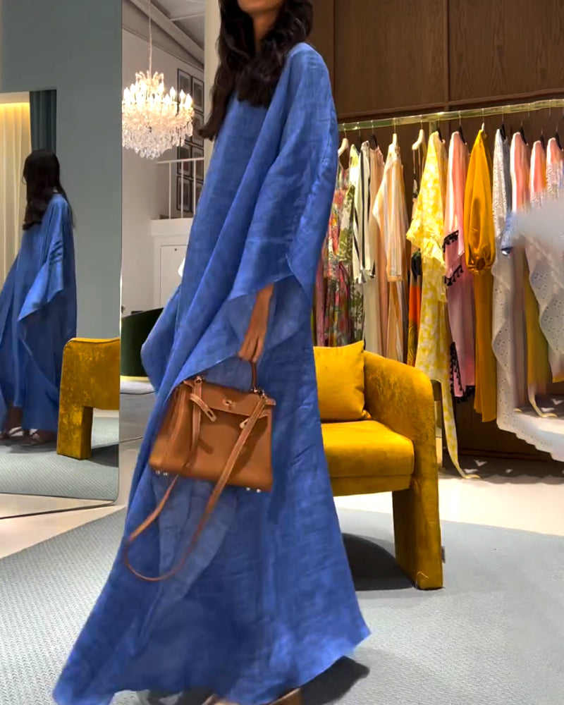 Kristen | katoen linnen jurk met avond vest