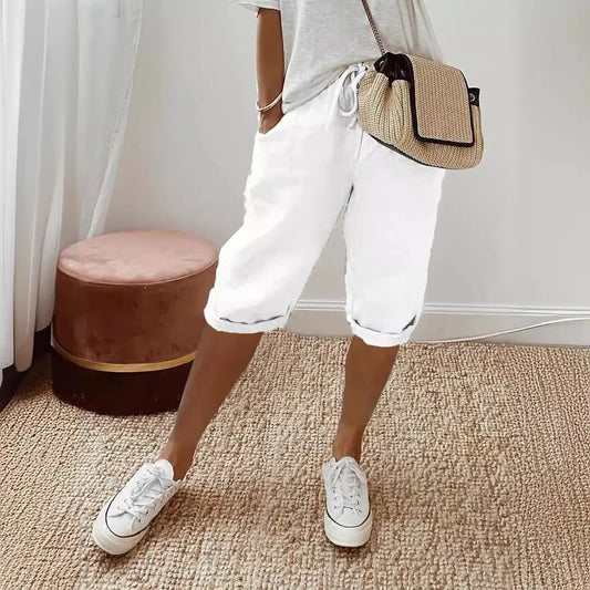 Elen | katoen linnen shorts