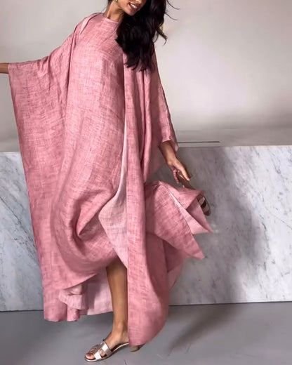 Kristen | katoen linnen jurk met avond vest