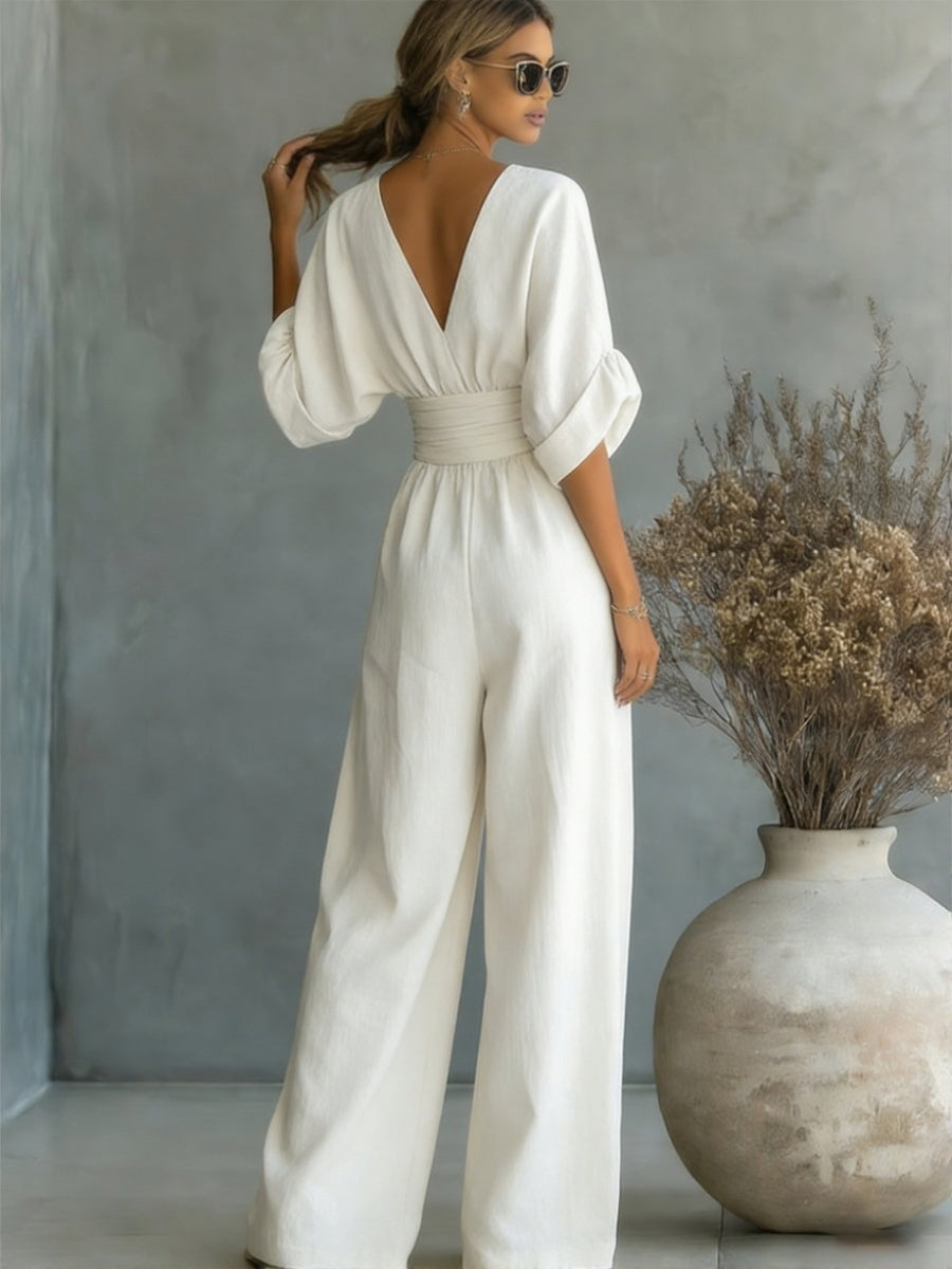 Sahny | Linnen jumpsuit
