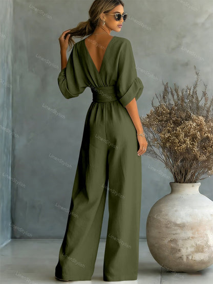 Essentiële jumpsuit met V-halsWrite a Review