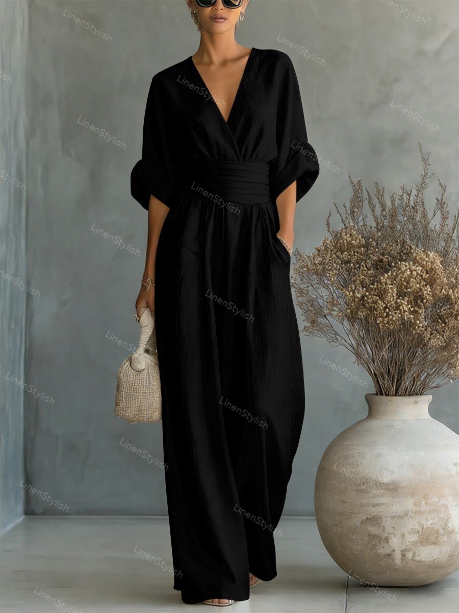 Essentiële jumpsuit met V-halsWrite a Review