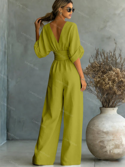 Essentiële jumpsuit met V-halsWrite a Review